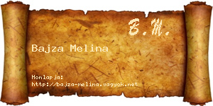 Bajza Melina névjegykártya